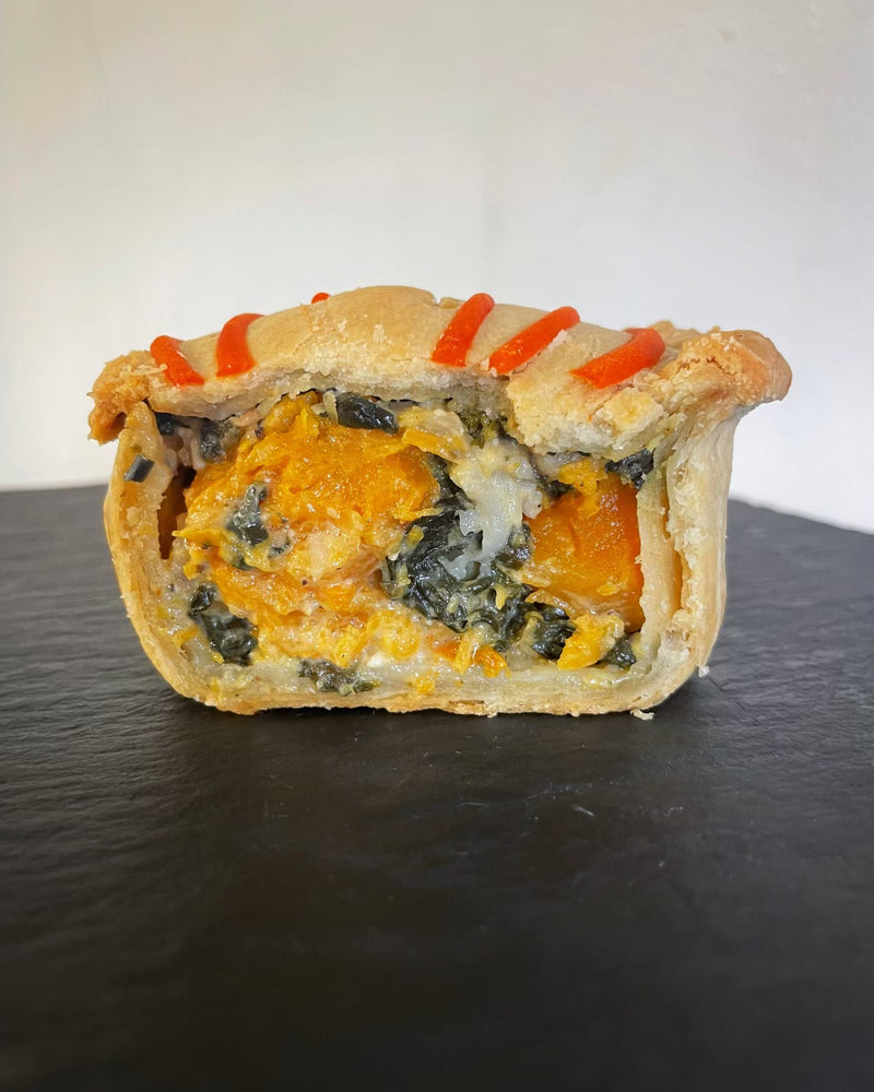 Roasted Butternut Squash, Feta and Spinach Pie