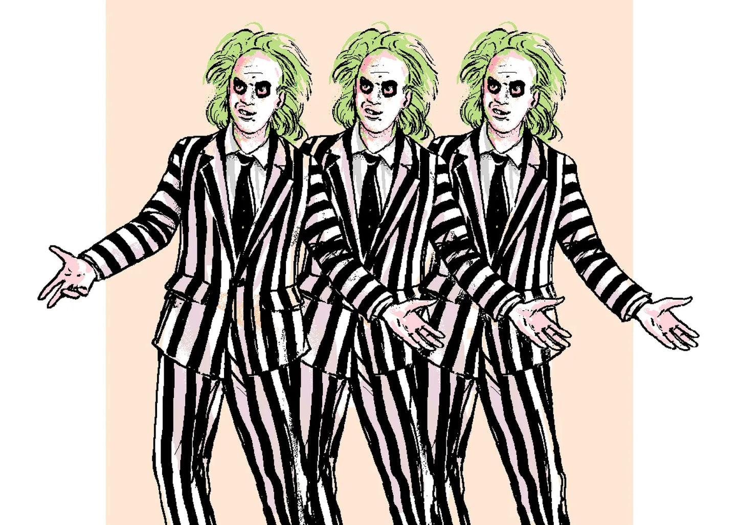 Edible Print - Halloween Beetlejuice x3