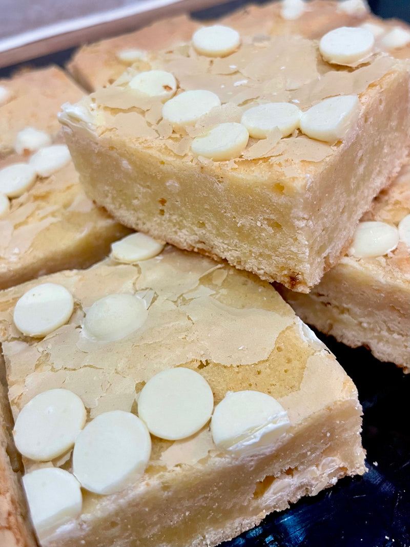 White Choc Chip Blondie