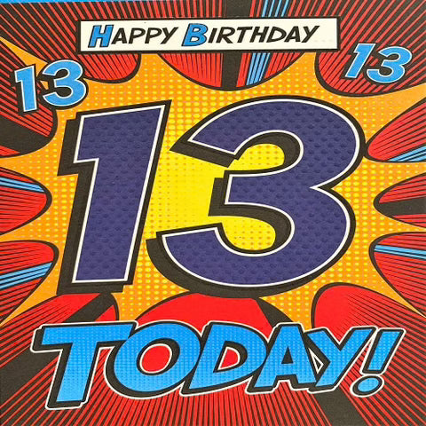 Edible Print - Birthday 13 Comic