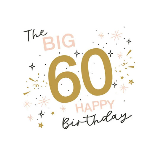 Edible Print - Birthday 60 BIG